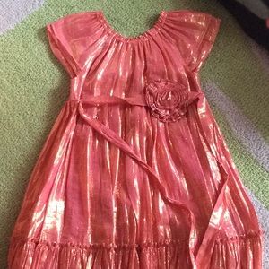 Rose gold girls dress